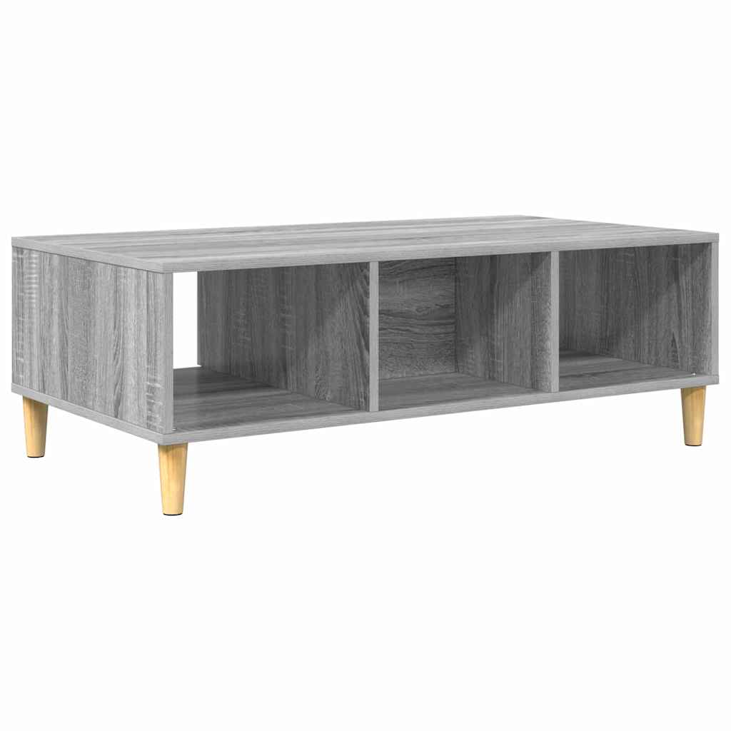Salontafel Grijs Sonoma 102 x 55 x 35 cm Bewerkt hout is nu te koop bij PeponiXL, paradijselijk wonen!