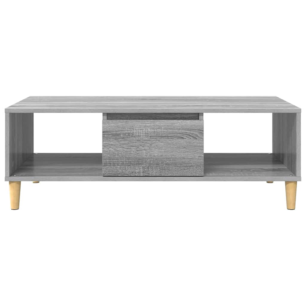 Salontafel Grijs Sonoma 102 x 55 x 35 cm Bewerkt hout is nu te koop bij PeponiXL, paradijselijk wonen!