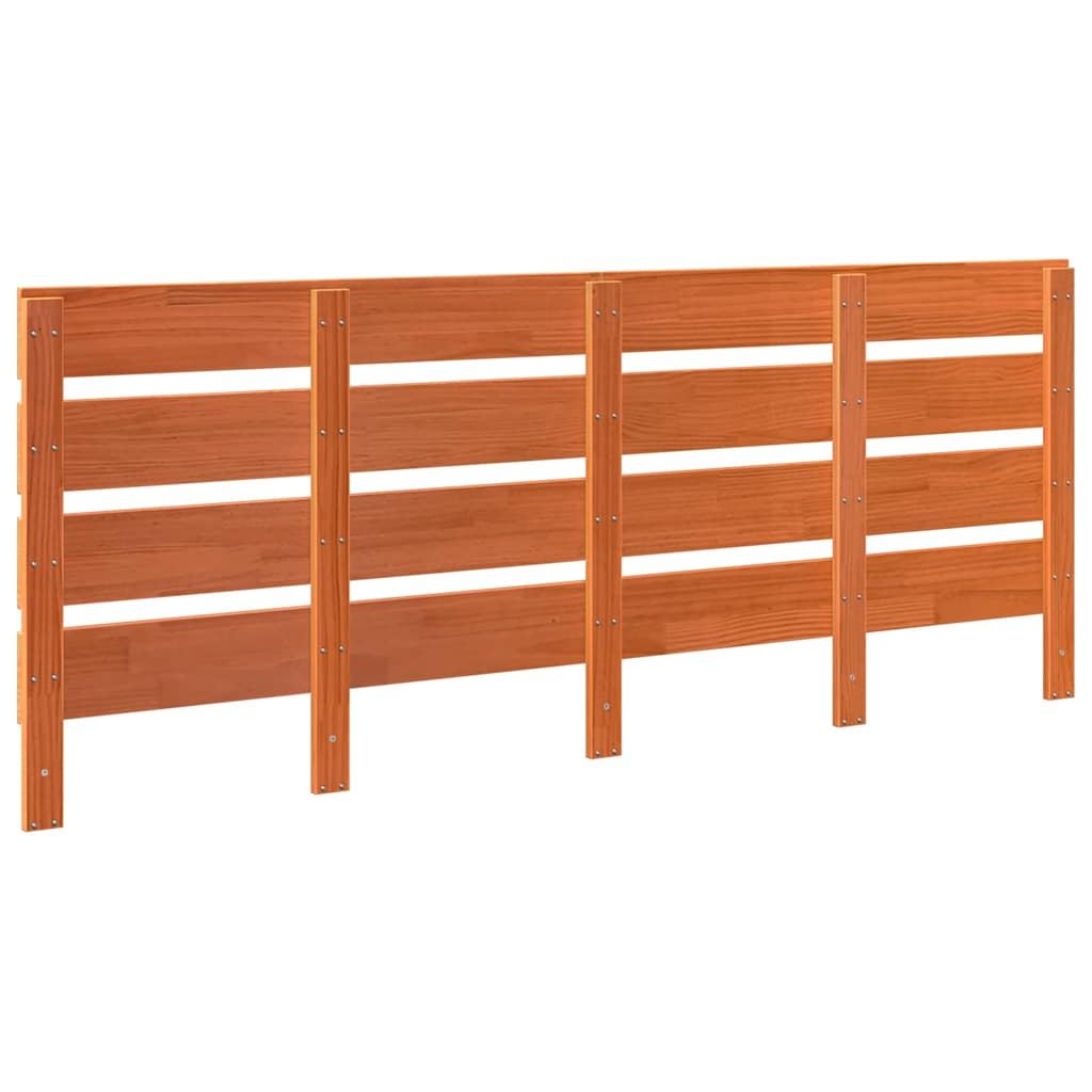 Hoofdbord Wasbruin 200,5 x 3 x 80 cm Massief grenenhout is nu te koop bij PeponiXL, paradijselijk wonen!