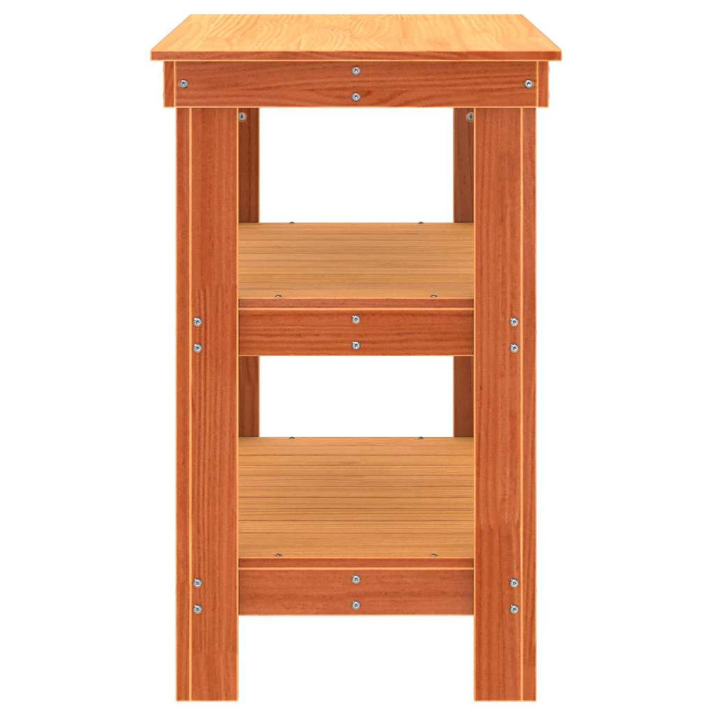 Werkbank Wasbruin 78,5 x 50 x 80 cm Massief grenenhout is nu te koop bij PeponiXL, paradijselijk wonen!
