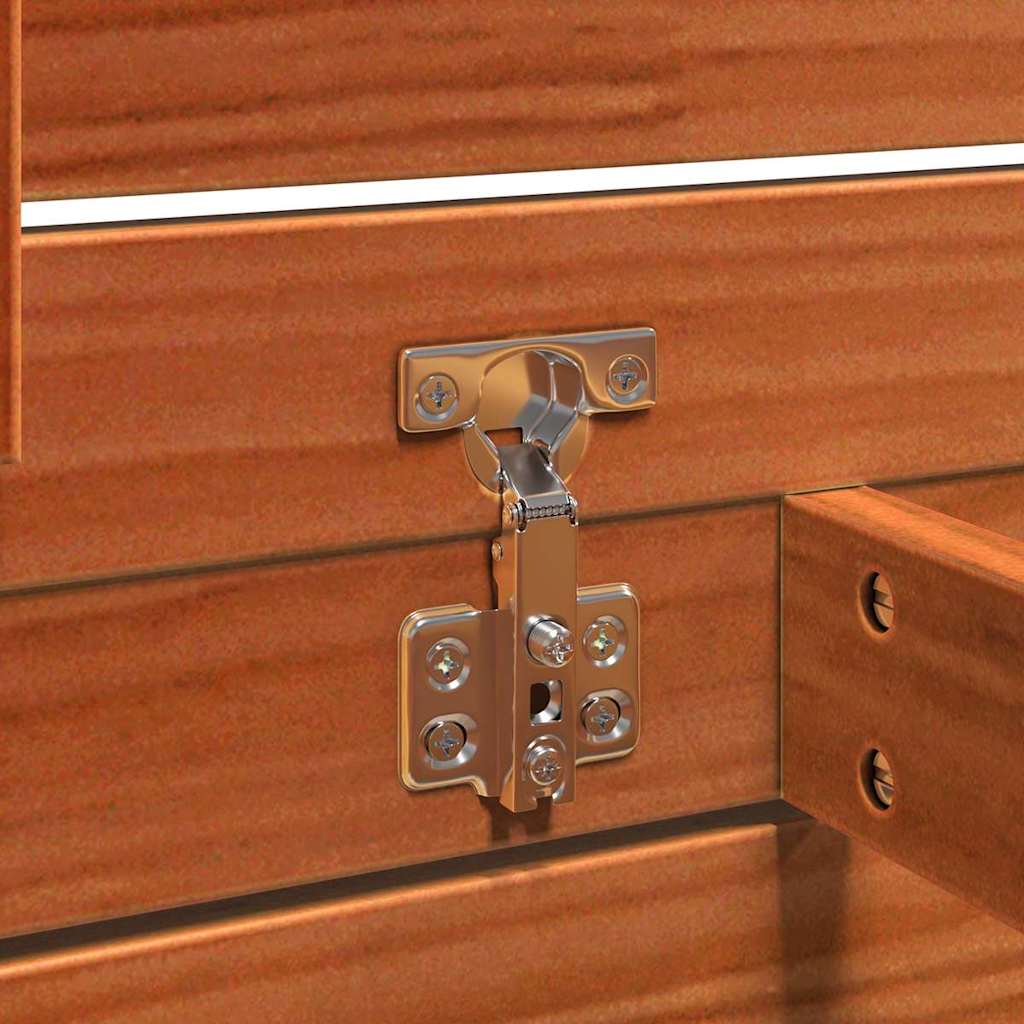 Opslagdoos Wasbruin 101 x 50,5 x 46,5 cm Bewerkt hout is nu te koop bij PeponiXL, paradijselijk wonen!