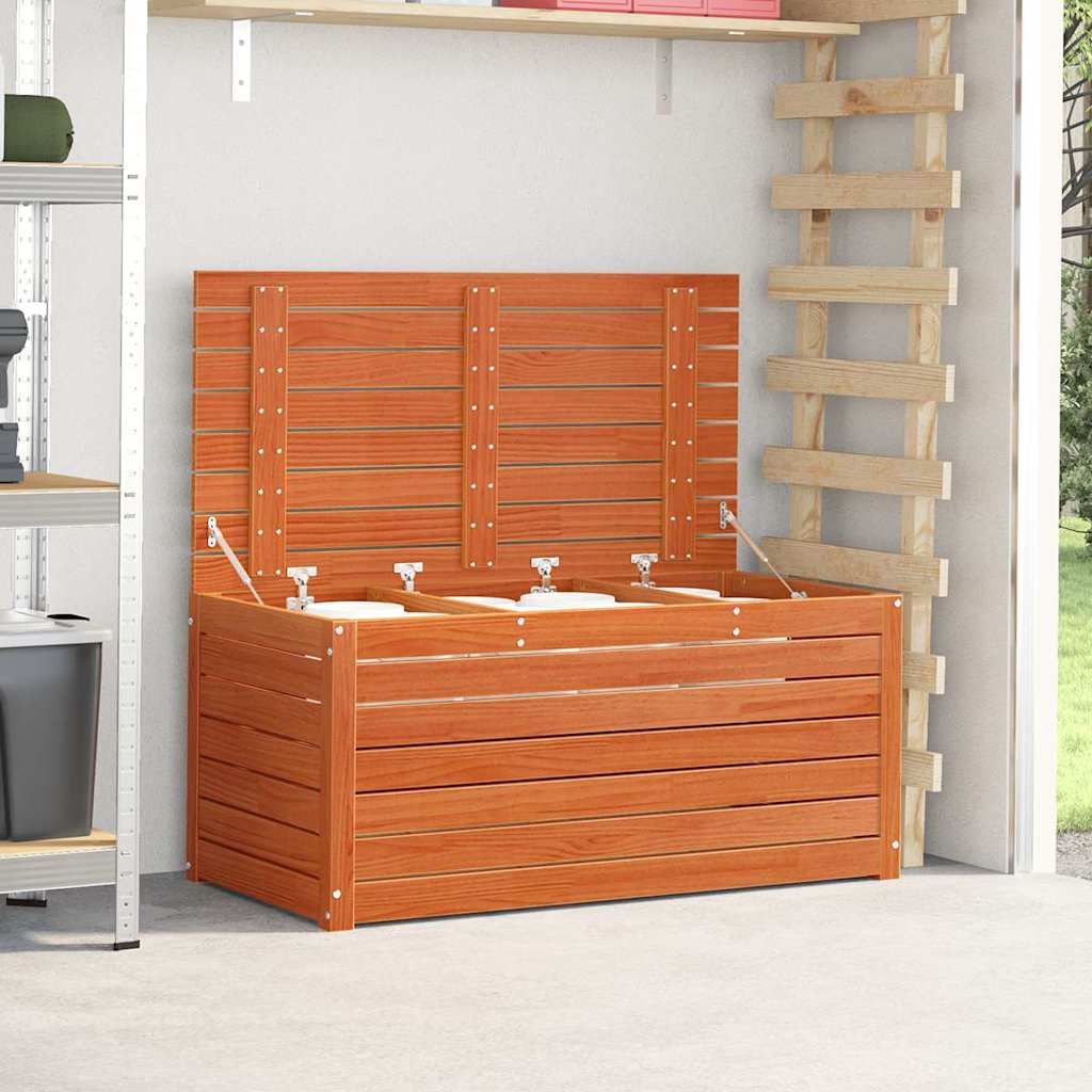 Opslagdoos Wasbruin 101 x 50,5 x 46,5 cm Bewerkt hout is nu te koop bij PeponiXL, paradijselijk wonen!