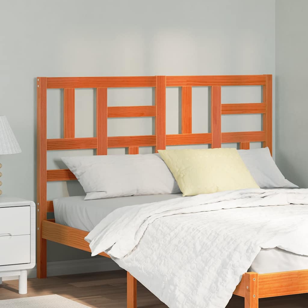 Bed Hoofdbord Wasbruin 145,5 x 4 x 104 cm Massief grenenhout is nu te koop bij PeponiXL, paradijselijk wonen!