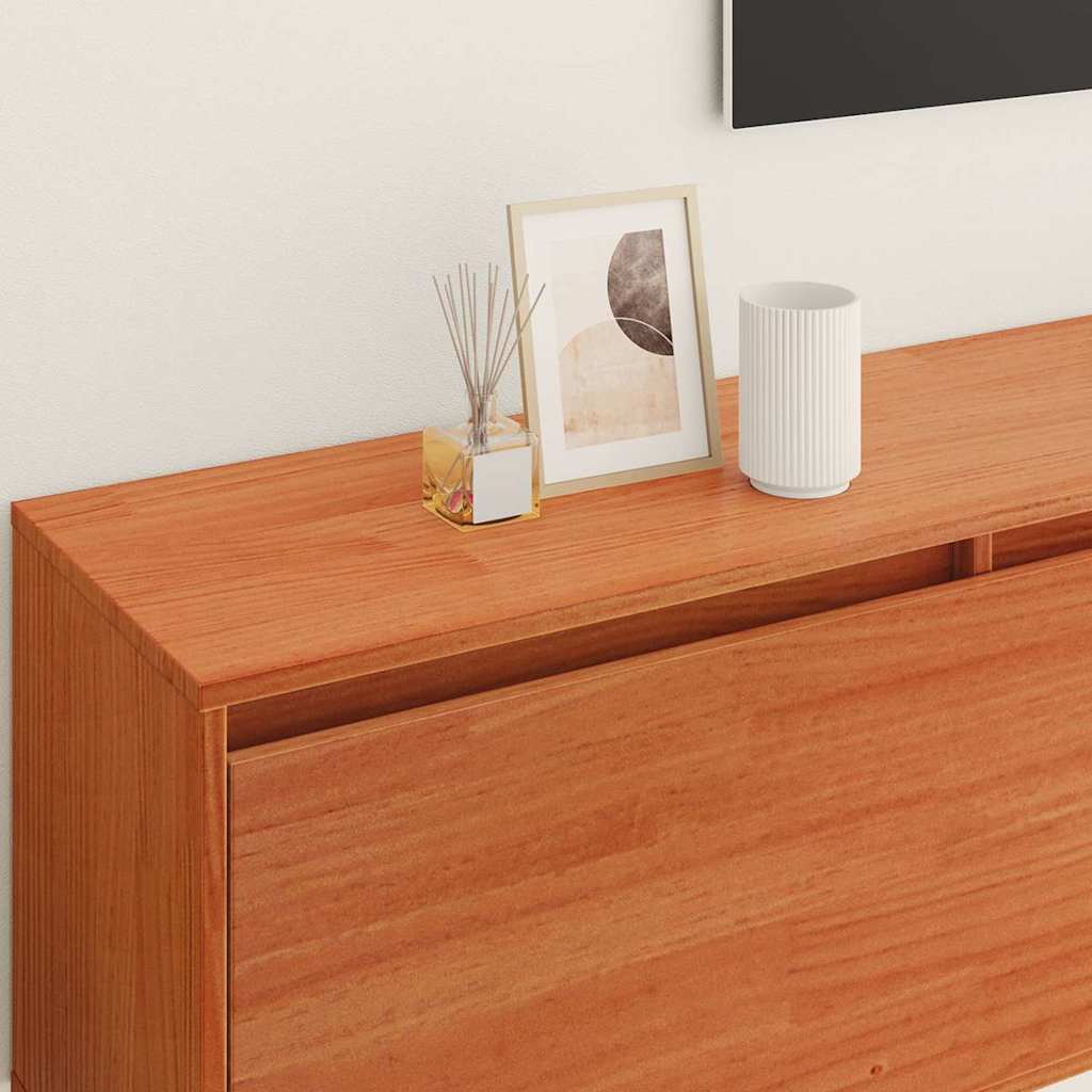 Wandkast met plank Wasbruin 100 x 30 x 35 cm Massief grenenhout is nu te koop bij PeponiXL, paradijselijk wonen!