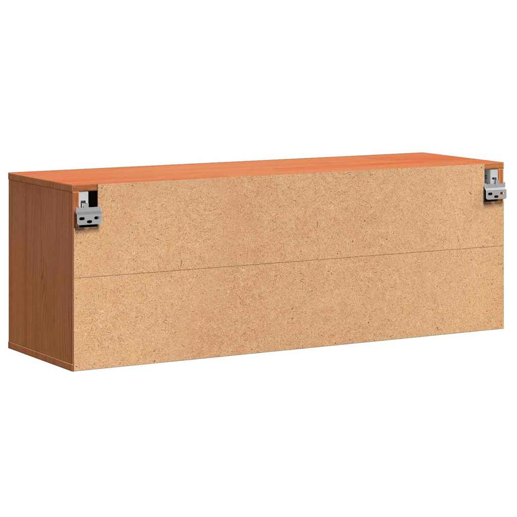 Wandkast met plank Wasbruin 100 x 30 x 35 cm Massief grenenhout is nu te koop bij PeponiXL, paradijselijk wonen!