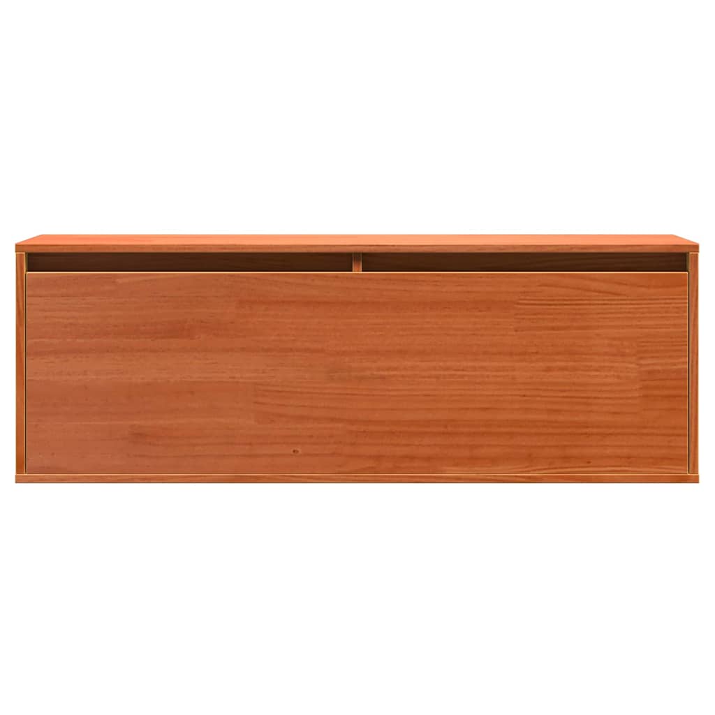 Wandkast met plank Wasbruin 100 x 30 x 35 cm Massief grenenhout is nu te koop bij PeponiXL, paradijselijk wonen!