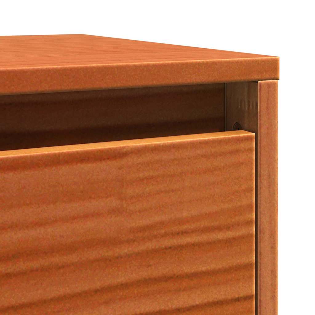 Wandkast met plank Wandgemonteerd Wasbruin Massief grenenhout is nu te koop bij PeponiXL, paradijselijk wonen!