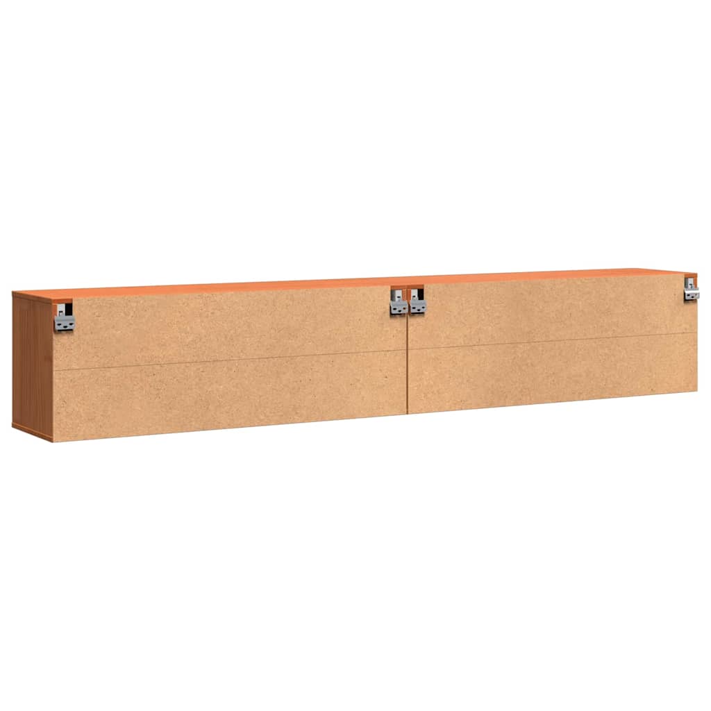Wandkast met plank Wandgemonteerd Wasbruin Massief grenenhout is nu te koop bij PeponiXL, paradijselijk wonen!