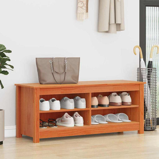 Opslagbank Wasbruin 110 x 38 x 45,5 cm Massief grenenhout is nu te koop bij PeponiXL, paradijselijk wonen!