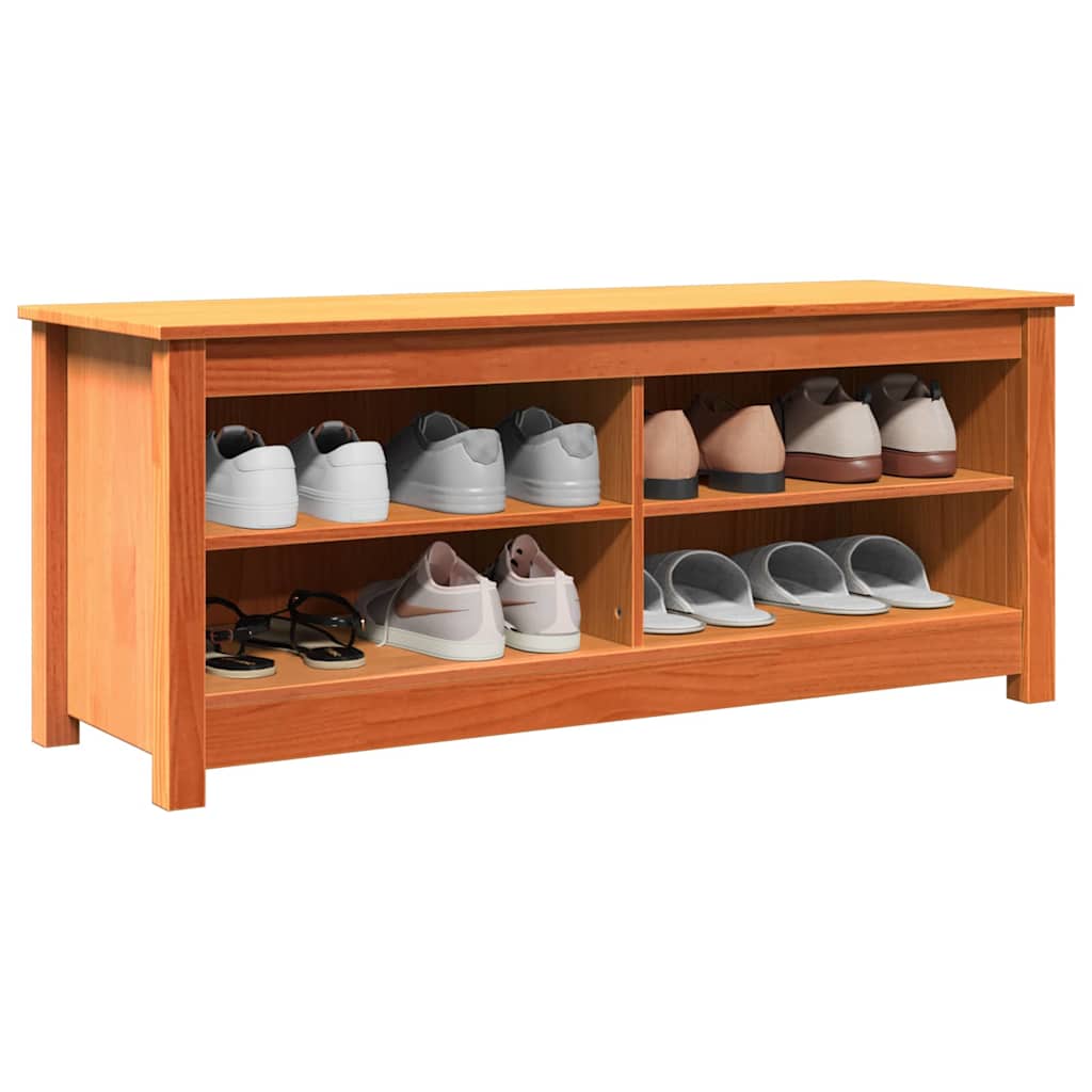 Opslagbank Wasbruin 110 x 38 x 45,5 cm Massief grenenhout is nu te koop bij PeponiXL, paradijselijk wonen!