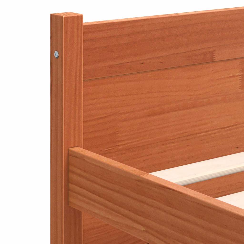 Bedframe Wasbruin 205,5 x 185,5 x 51 cm Massief grenenhout is nu te koop bij PeponiXL, paradijselijk wonen!