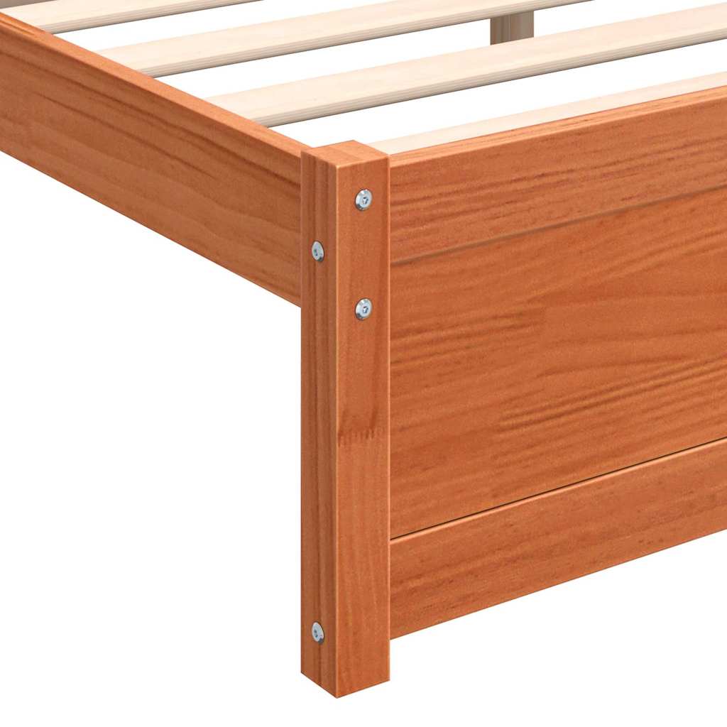 Bedframe Wasbruin 205,5 x 205,5 x 51 cm Massief grenenhout is nu te koop bij PeponiXL, paradijselijk wonen!