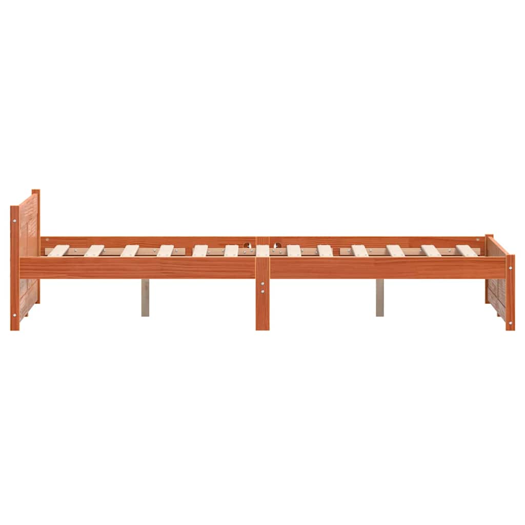 Bedframe Wasbruin 205,5 x 205,5 x 51 cm Massief grenenhout is nu te koop bij PeponiXL, paradijselijk wonen!