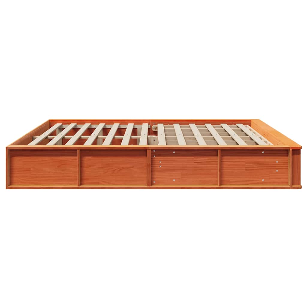 Bedframe Wasbruin 200 x 200 cm Massief grenenhout is nu te koop bij PeponiXL, paradijselijk wonen!