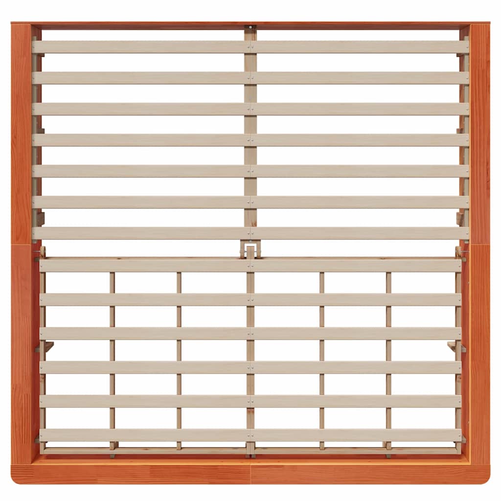 Bedframe Wasbruin 200 x 200 cm Massief grenenhout is nu te koop bij PeponiXL, paradijselijk wonen!