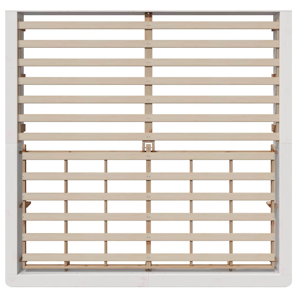 Bedframe Wit 180 x 200 cm Massief grenenhout is nu te koop bij PeponiXL, paradijselijk wonen!