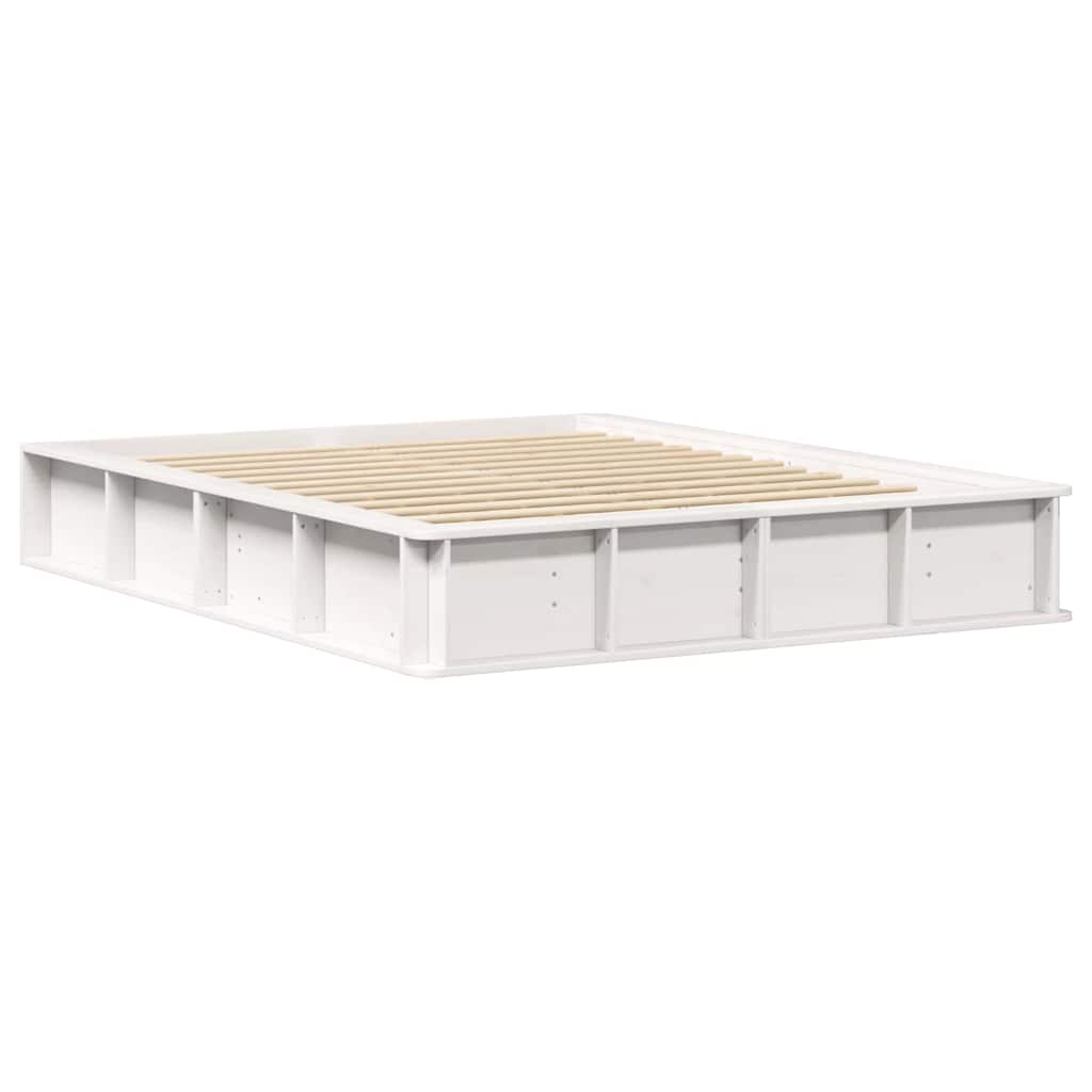 Bedframe Wit 160 x 200 cm Massief grenenhout is nu te koop bij PeponiXL, paradijselijk wonen!