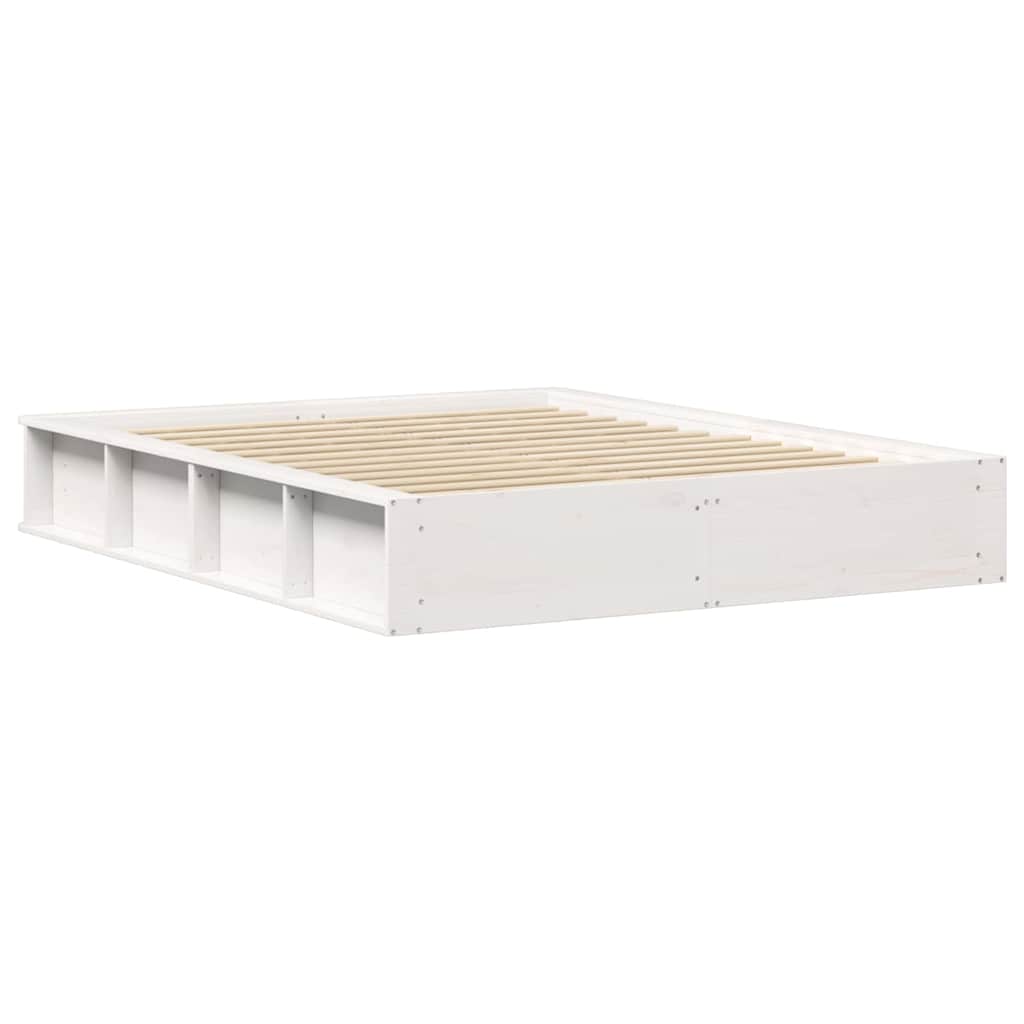 Bedframe Wit 160 x 200 cm Massief grenenhout is nu te koop bij PeponiXL, paradijselijk wonen!