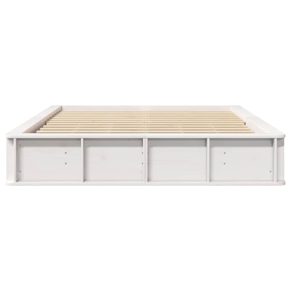 Bedframe Wit 160 x 200 cm Massief grenenhout is nu te koop bij PeponiXL, paradijselijk wonen!
