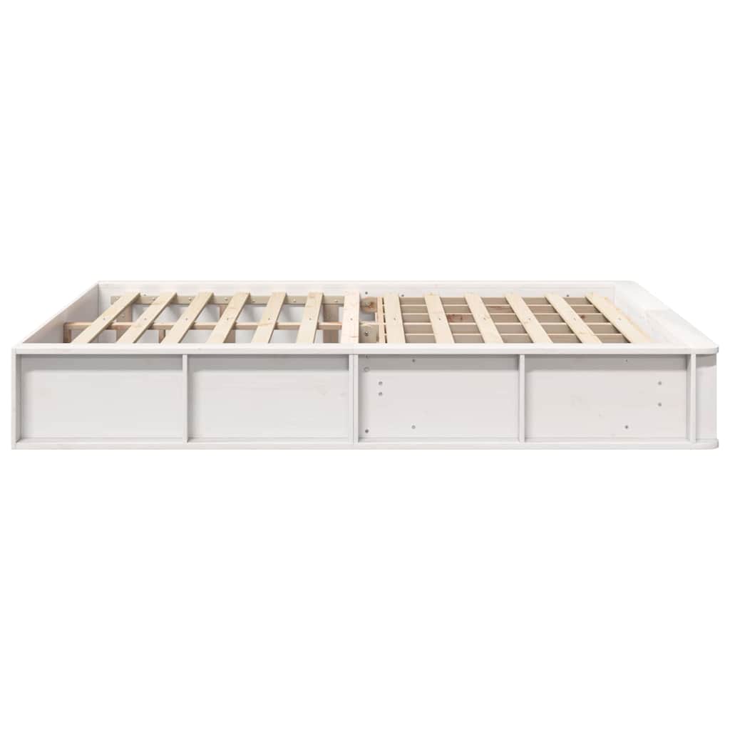 Bedframe Wit 160 x 200 cm Massief grenenhout is nu te koop bij PeponiXL, paradijselijk wonen!