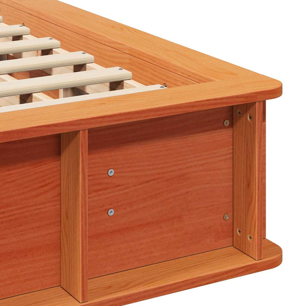 Bedframe Wasbruin 160 x 200 cm Massief grenenhout is nu te koop bij PeponiXL, paradijselijk wonen!