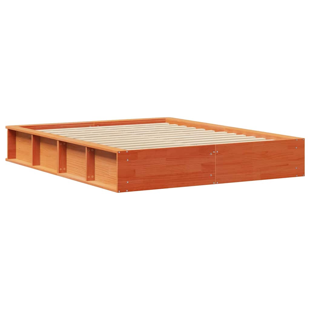 Bedframe Wasbruin 150 x 200 cm Massief grenenhout is nu te koop bij PeponiXL, paradijselijk wonen!