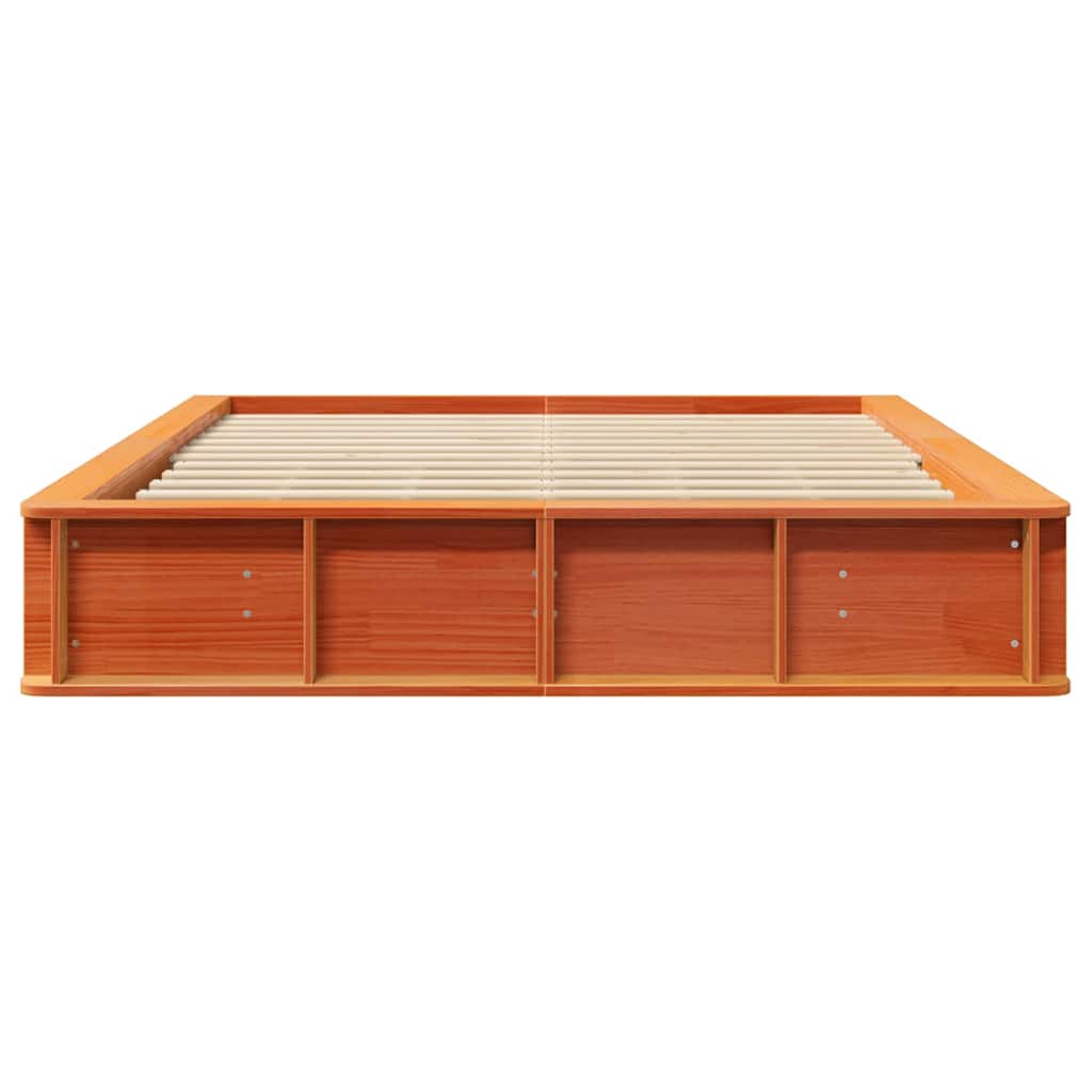 Bedframe Wasbruin 150 x 200 cm Massief grenenhout is nu te koop bij PeponiXL, paradijselijk wonen!