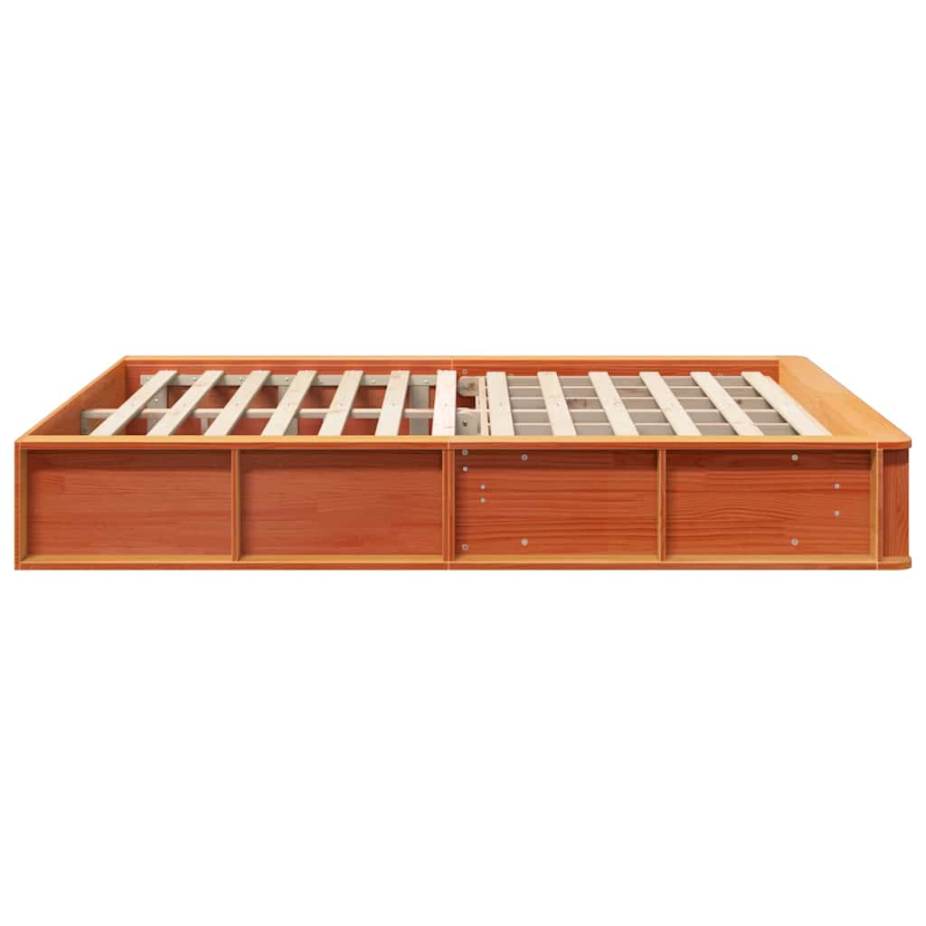 Bedframe Wasbruin 150 x 200 cm Massief grenenhout is nu te koop bij PeponiXL, paradijselijk wonen!