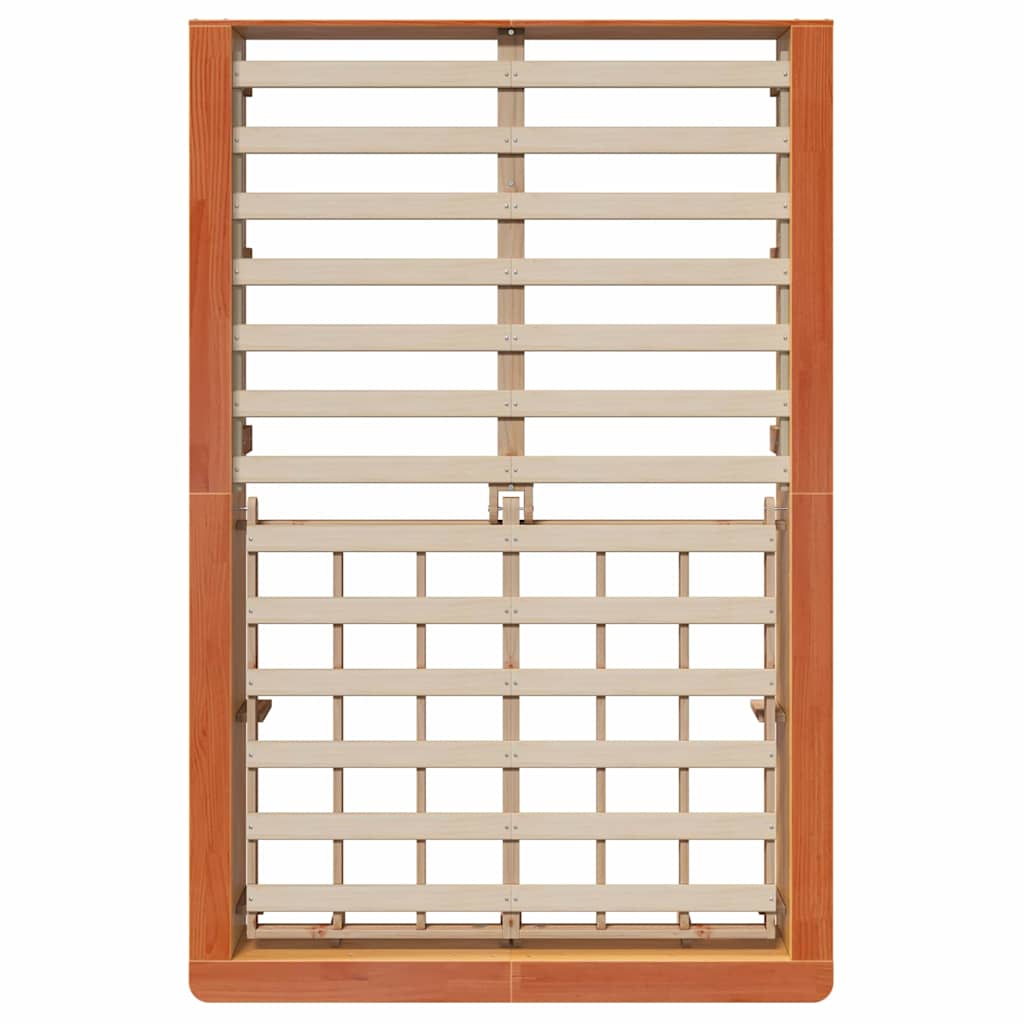 Bedframe Wasbruin 140 x 200 cm Massief grenenhout is nu te koop bij PeponiXL, paradijselijk wonen!