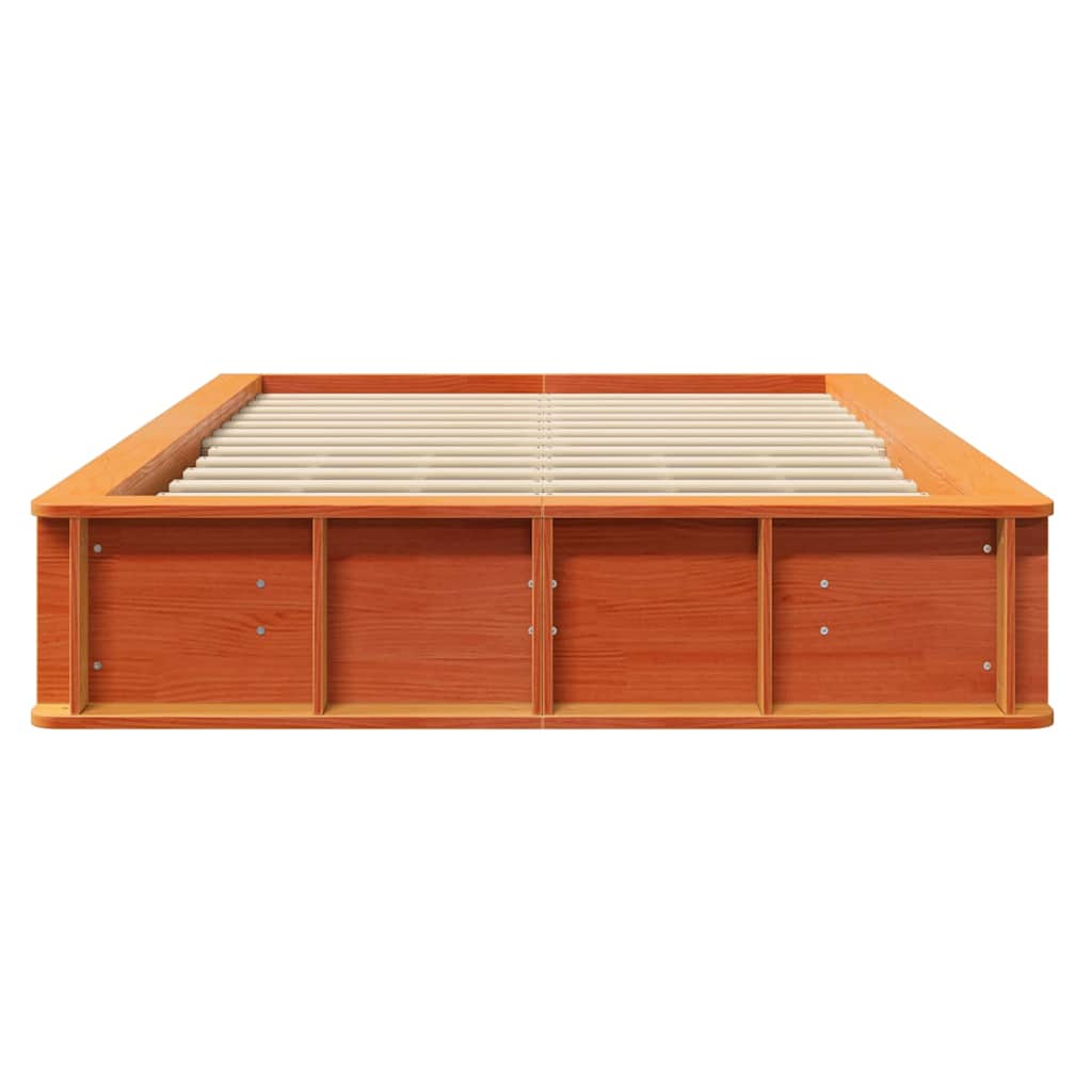 Bedframe Wasbruin 120 x 200 cm Massief grenenhout is nu te koop bij PeponiXL, paradijselijk wonen!