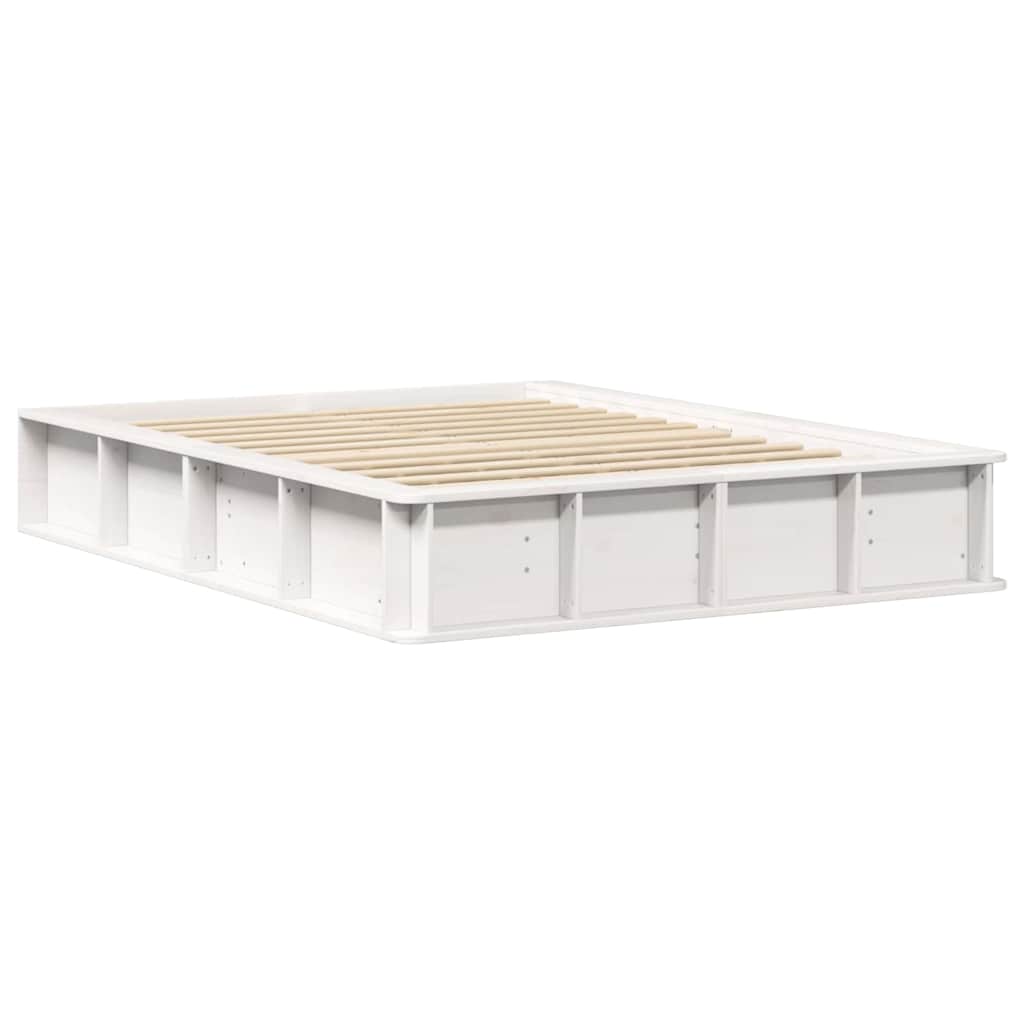 Bedframe Wit 120 x 190 cm Massief grenenhout is nu te koop bij PeponiXL, paradijselijk wonen!