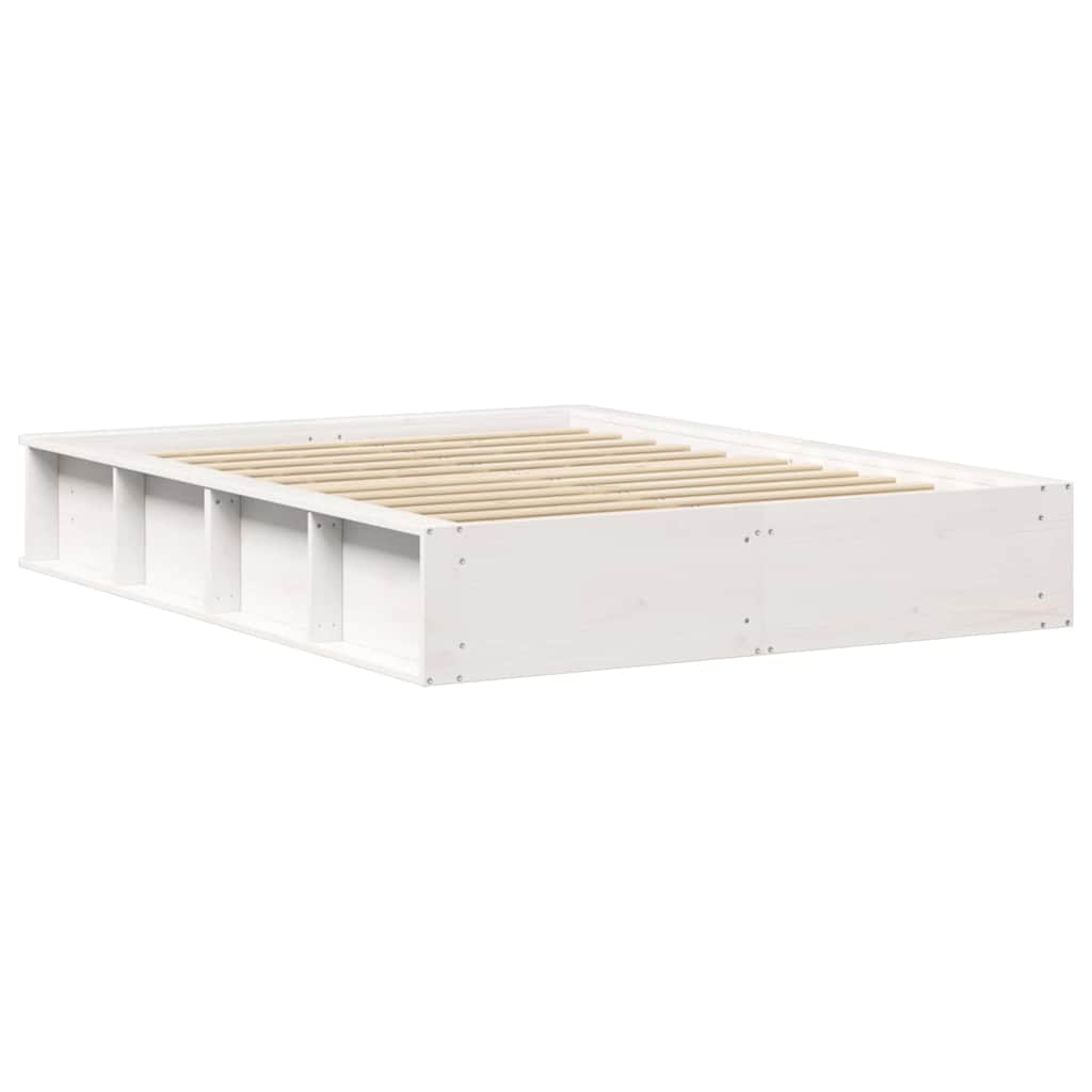 Bedframe Wit 120 x 190 cm Massief grenenhout is nu te koop bij PeponiXL, paradijselijk wonen!