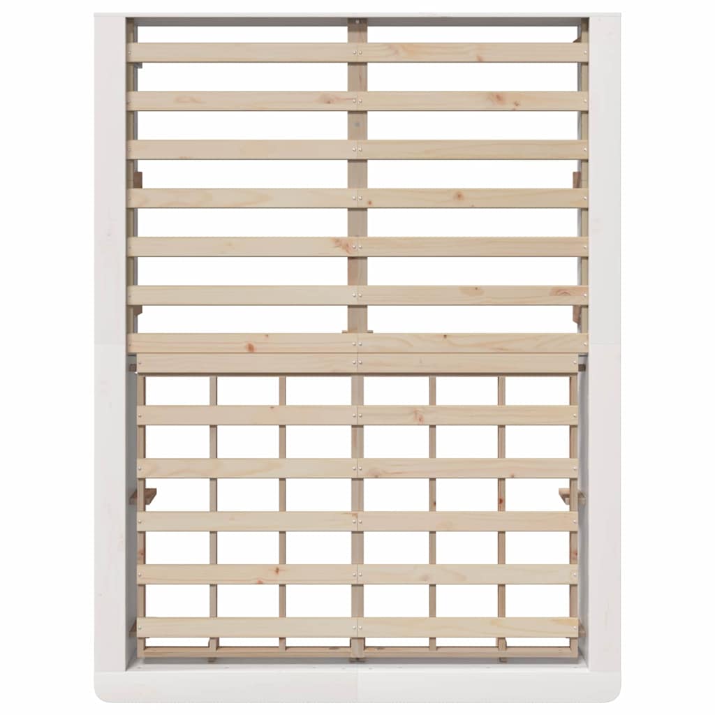 Bedframe Wit 120 x 190 cm Massief grenenhout is nu te koop bij PeponiXL, paradijselijk wonen!