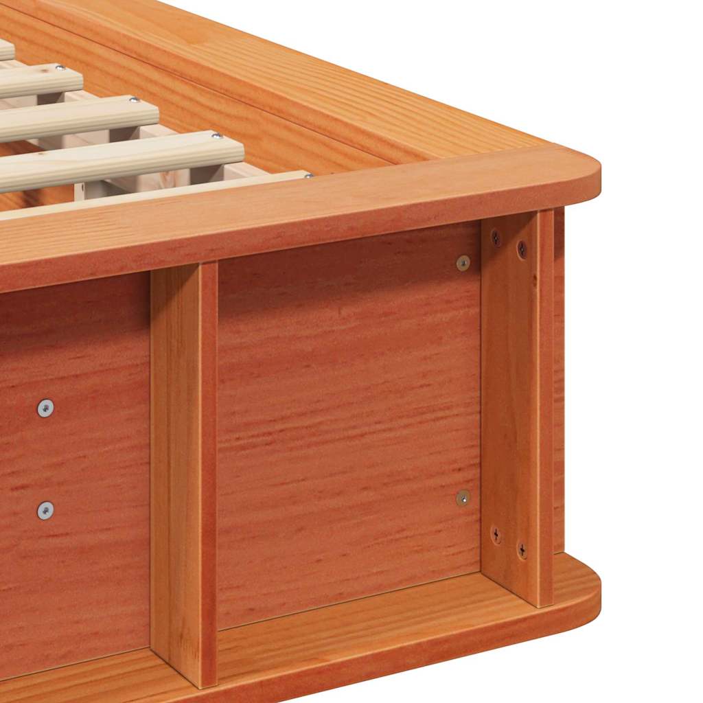 Bedframe Wasbruin 100 x 200 cm Massief grenenhout is nu te koop bij PeponiXL, paradijselijk wonen!