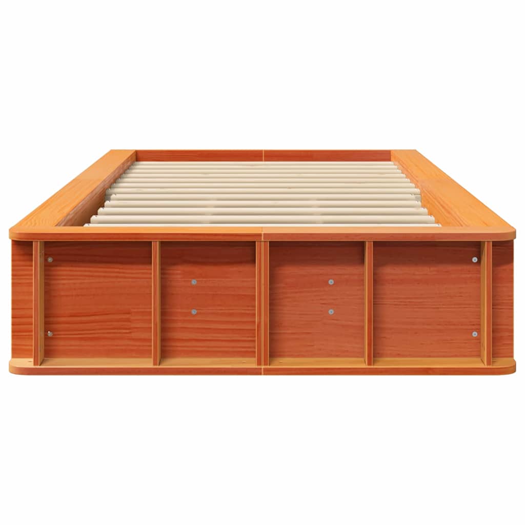 Bedframe Wasbruin 100 x 200 cm Massief grenenhout is nu te koop bij PeponiXL, paradijselijk wonen!