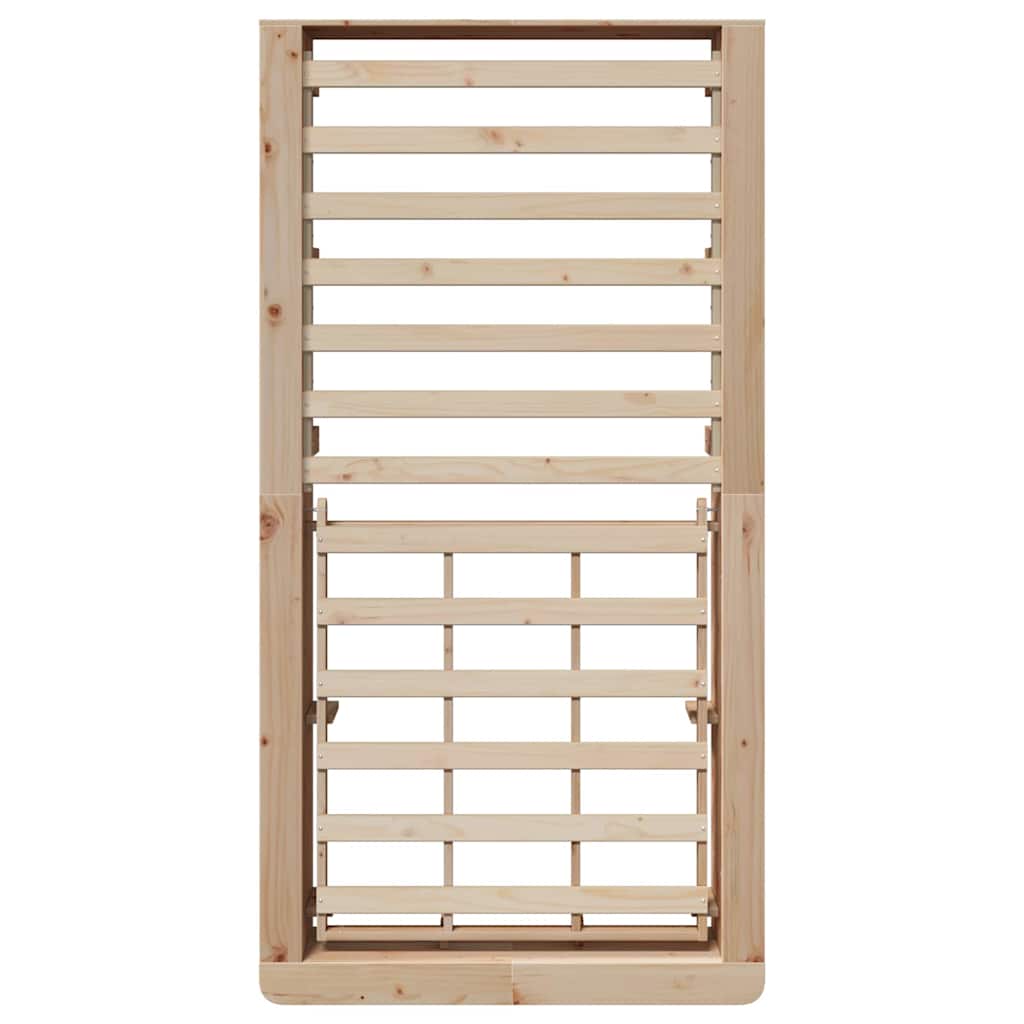 Bedframe Bruin 90 x 200 cm Massief grenenhout is nu te koop bij PeponiXL, paradijselijk wonen!