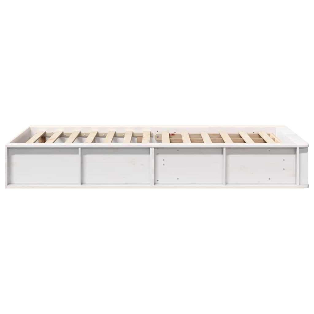 Bedframe Wit 90 x 200 cm Massief grenenhout is nu te koop bij PeponiXL, paradijselijk wonen!