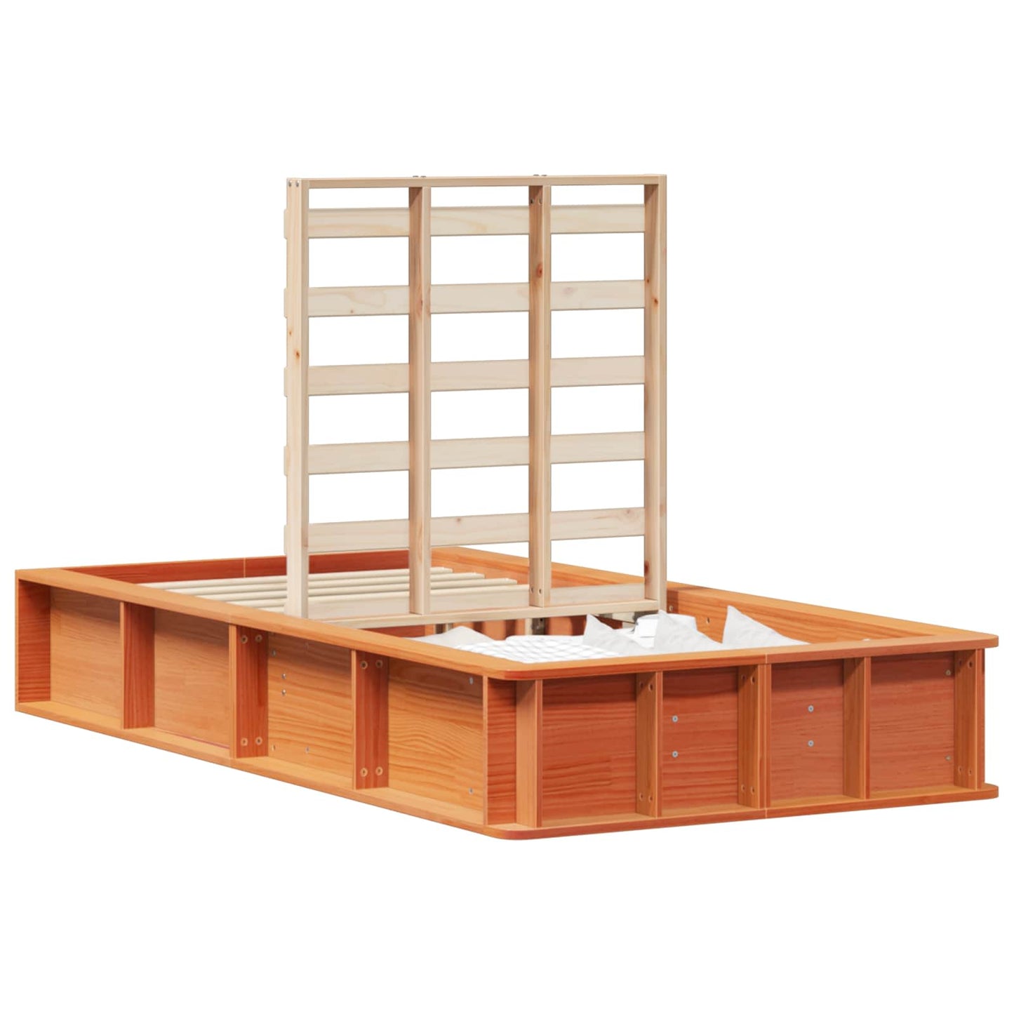 Bedframe Wasbruin 90 x 200 cm Massief grenenhout is nu te koop bij PeponiXL, paradijselijk wonen!