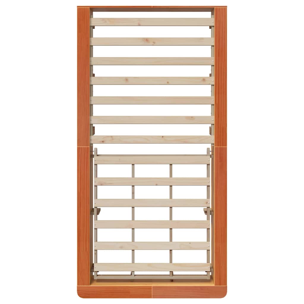 Bedframe Wasbruin 90 x 200 cm Massief grenenhout is nu te koop bij PeponiXL, paradijselijk wonen!