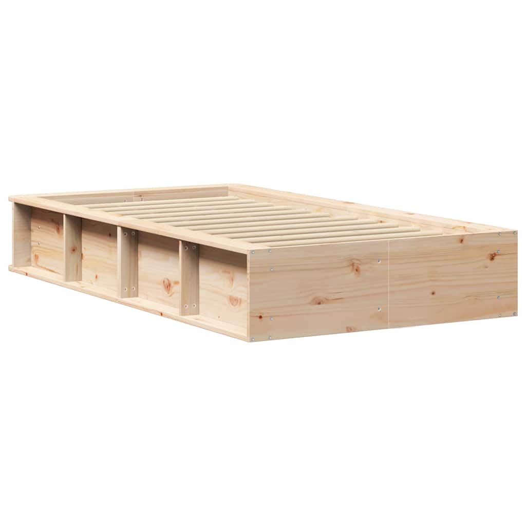 Bedframe Bruin 90 x 190 cm Massief grenenhout is nu te koop bij PeponiXL, paradijselijk wonen!