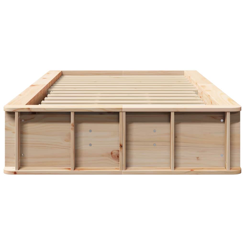 Bedframe Bruin 90 x 190 cm Massief grenenhout is nu te koop bij PeponiXL, paradijselijk wonen!