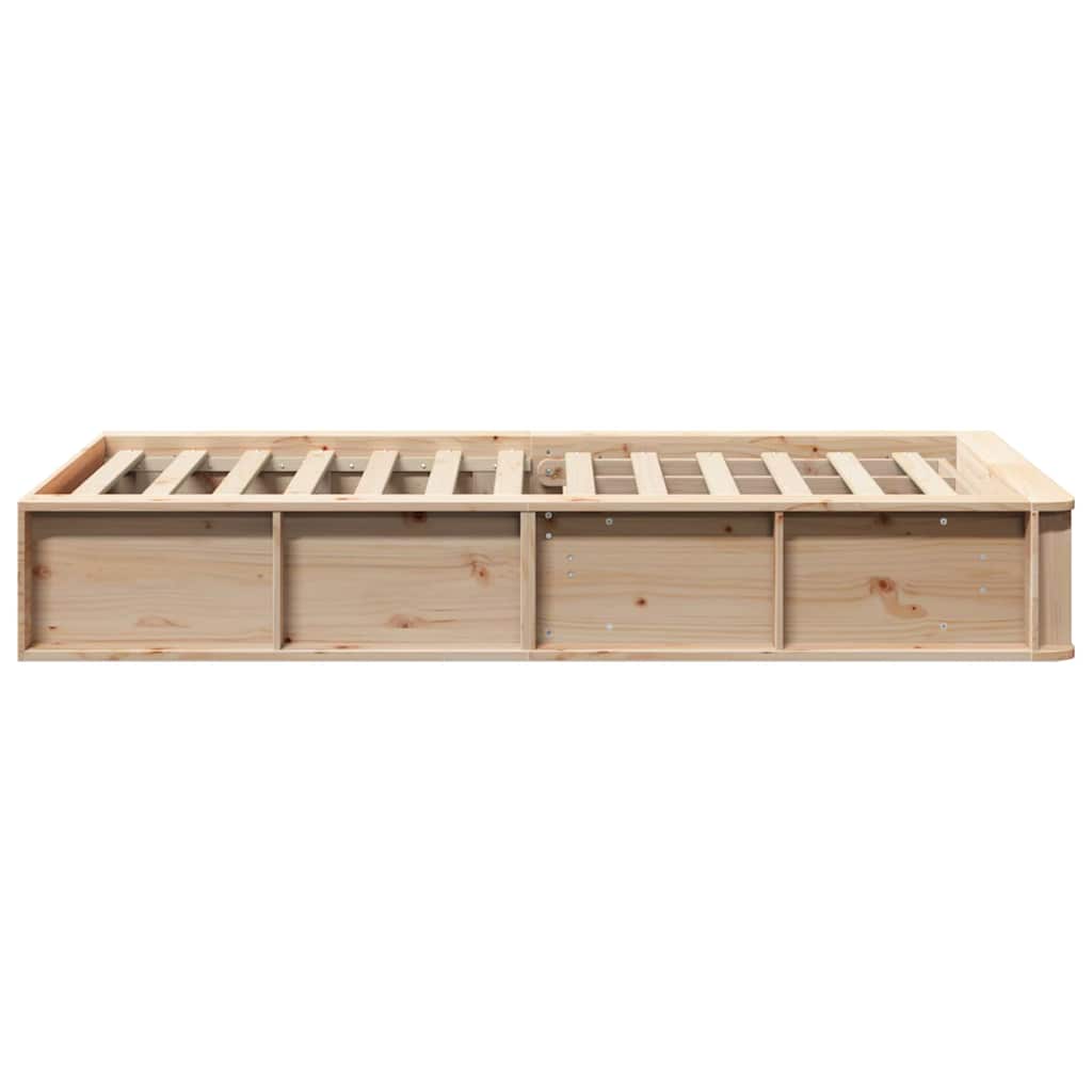 Bedframe Bruin 90 x 190 cm Massief grenenhout is nu te koop bij PeponiXL, paradijselijk wonen!