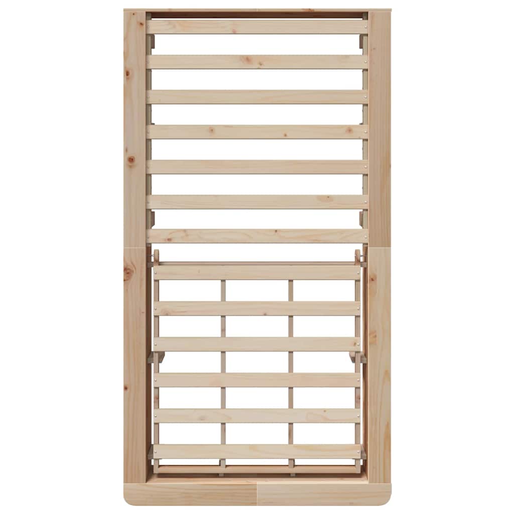 Bedframe Bruin 90 x 190 cm Massief grenenhout is nu te koop bij PeponiXL, paradijselijk wonen!