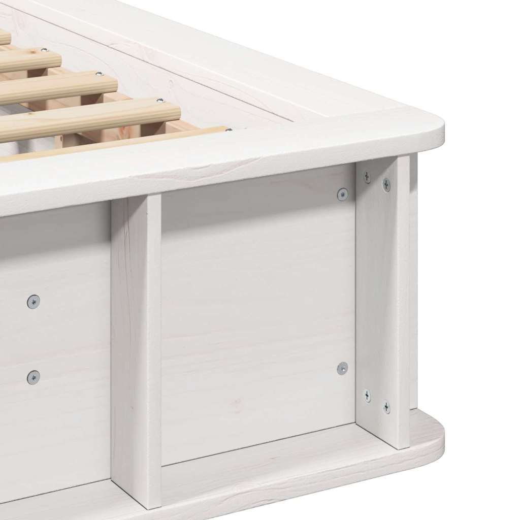 Bedframe Wit 90 x 190 cm Massief grenenhout is nu te koop bij PeponiXL, paradijselijk wonen!