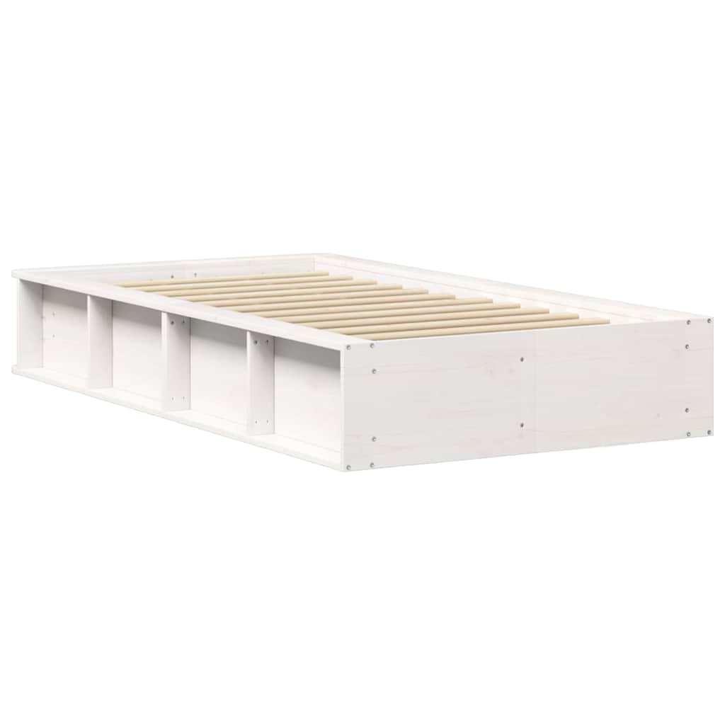 Bedframe Wit 90 x 190 cm Massief grenenhout is nu te koop bij PeponiXL, paradijselijk wonen!