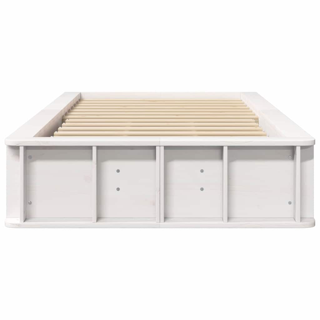 Bedframe Wit 90 x 190 cm Massief grenenhout is nu te koop bij PeponiXL, paradijselijk wonen!