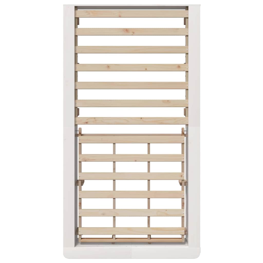 Bedframe Wit 90 x 190 cm Massief grenenhout is nu te koop bij PeponiXL, paradijselijk wonen!
