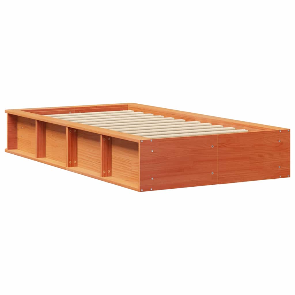 Bedframe Wasbruin 90 x 190 cm Massief grenenhout is nu te koop bij PeponiXL, paradijselijk wonen!