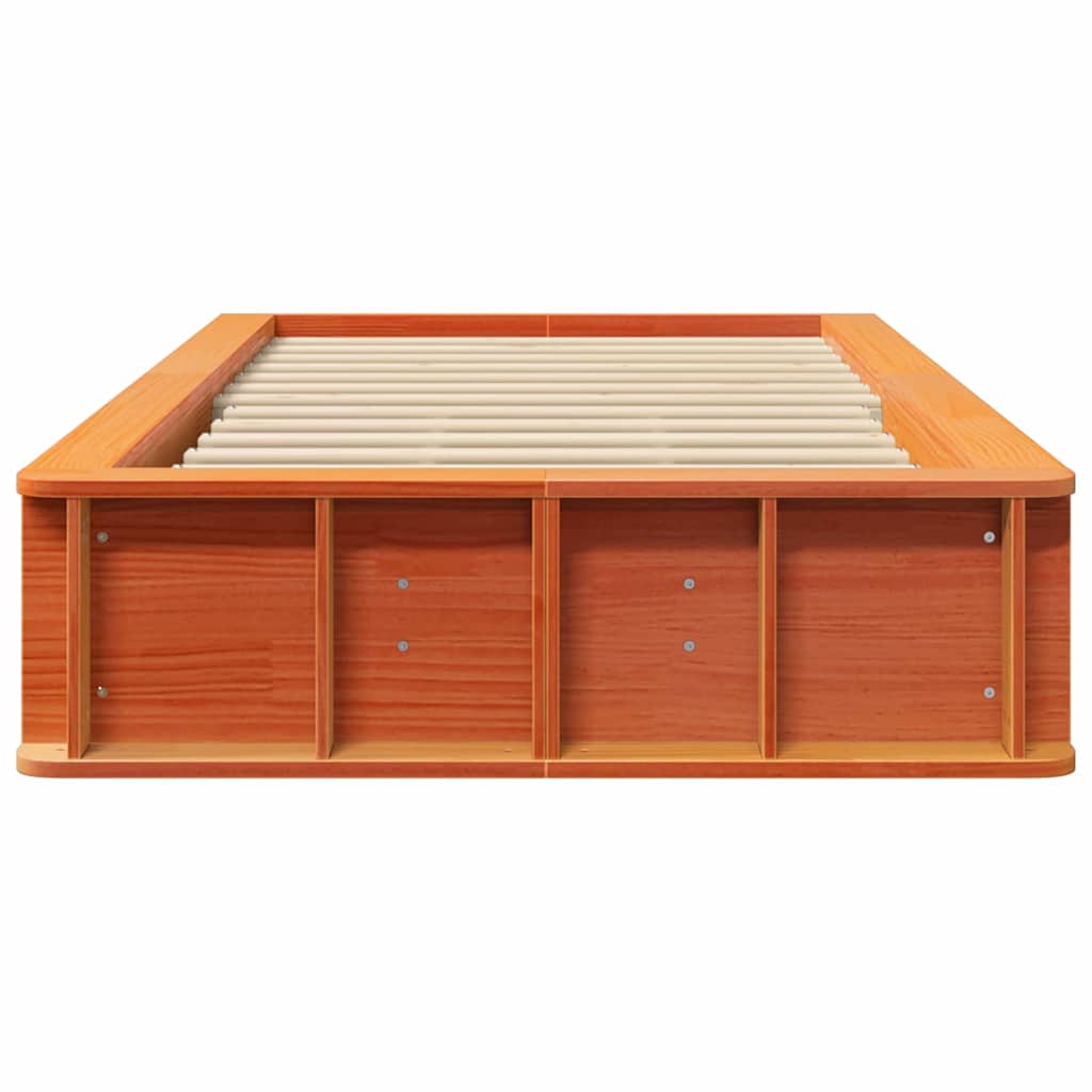 Bedframe Wasbruin 90 x 190 cm Massief grenenhout is nu te koop bij PeponiXL, paradijselijk wonen!