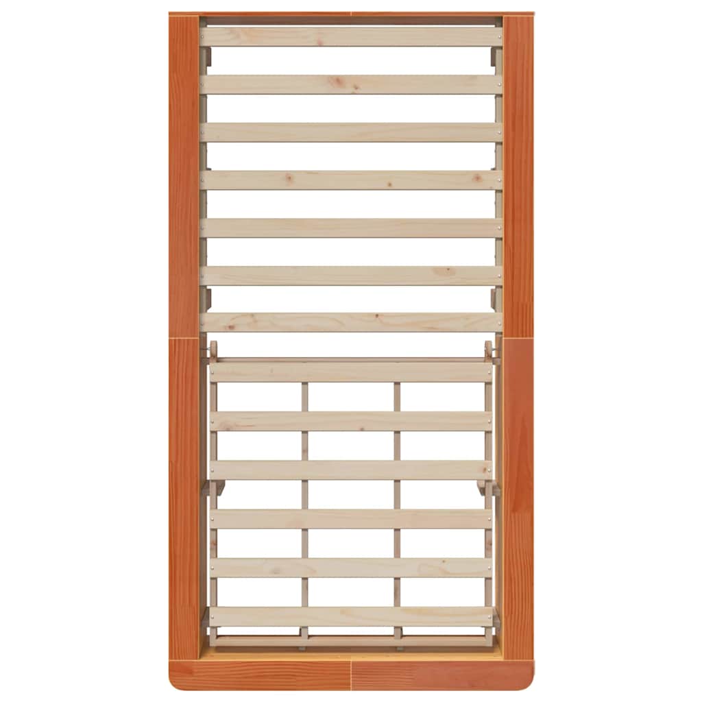 Bedframe Wasbruin 90 x 190 cm Massief grenenhout is nu te koop bij PeponiXL, paradijselijk wonen!